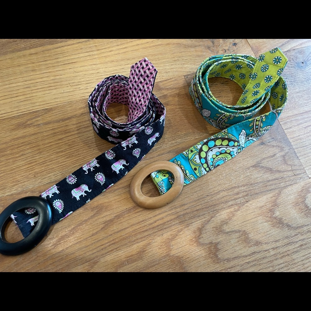 Set of two Vera Bradley Belts